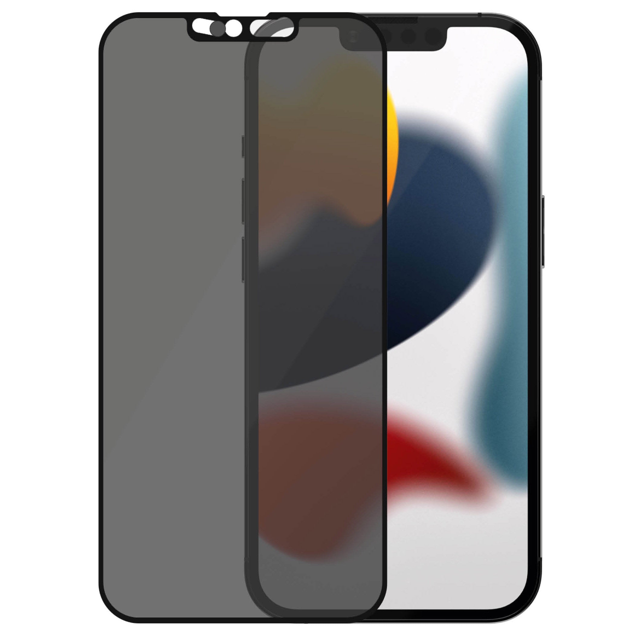 Antibakterielles Glas Panzerglass Case Friendly E2E Dual Privacy CamSlider für iPhone 13 / 13 Pro, abgedunkelt