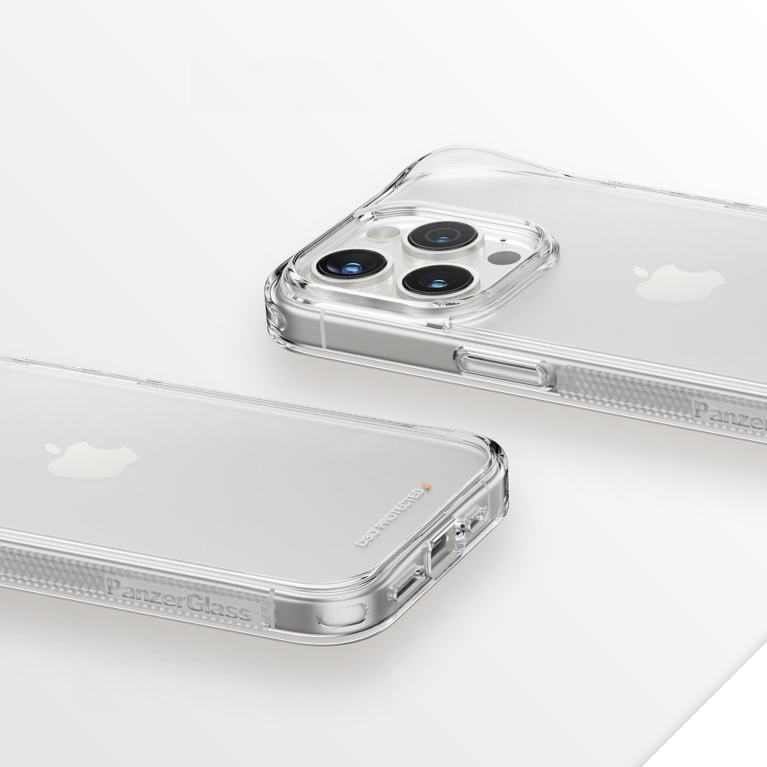 Antibakterielle Schutzhülle PanzerGlass HardCase für Apple iPhone 15 Pro, Transparent