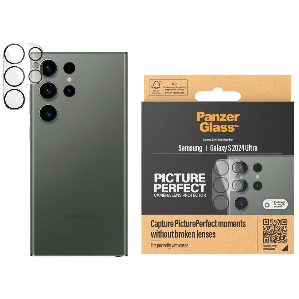 Gehärtetes Glas für die Kamera PanzerGlass Picture Perfect für Galaxy S24 Ultra