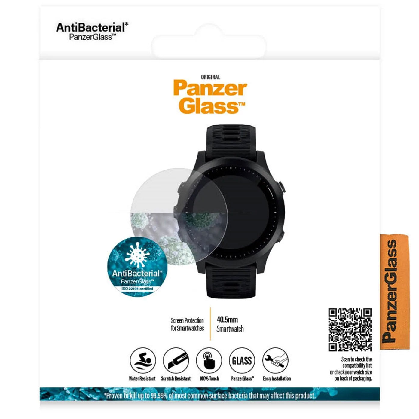 Gehärtetes Glas Panzerglass für Smartwatch 40,5mm Garmin/ Polar/ Fossil