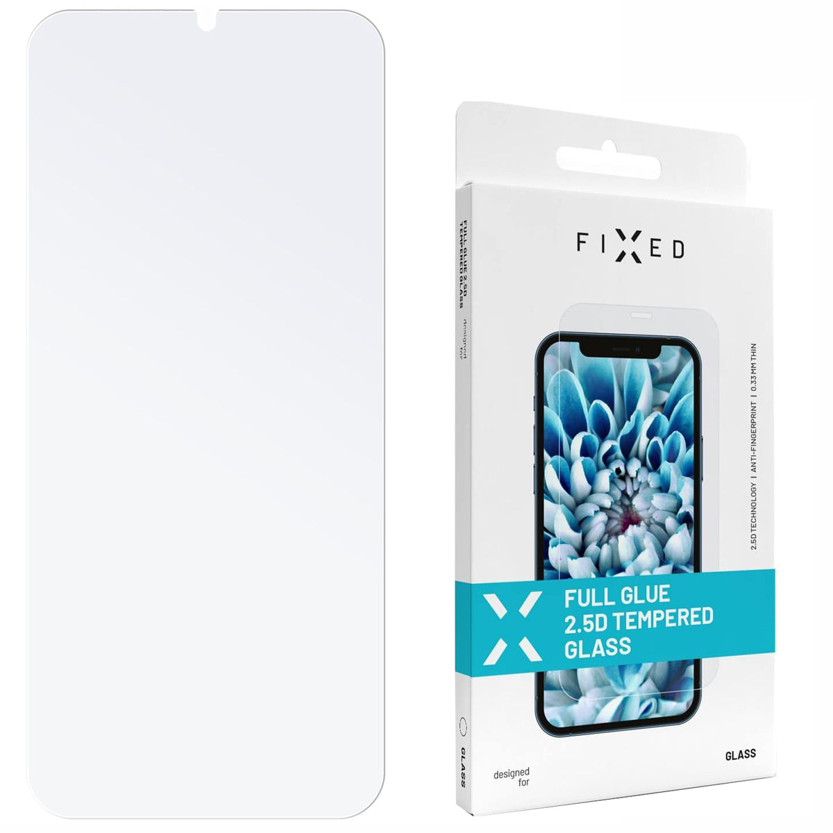 Hartglass Fixed Full Cover 2.5D Tempered Glass für Galaxy A34 5G, transparent