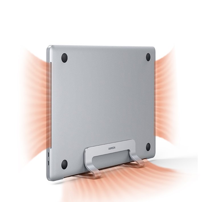Aluminium Vertikalständer Ugreen für Macbook / Laptop, Silbern