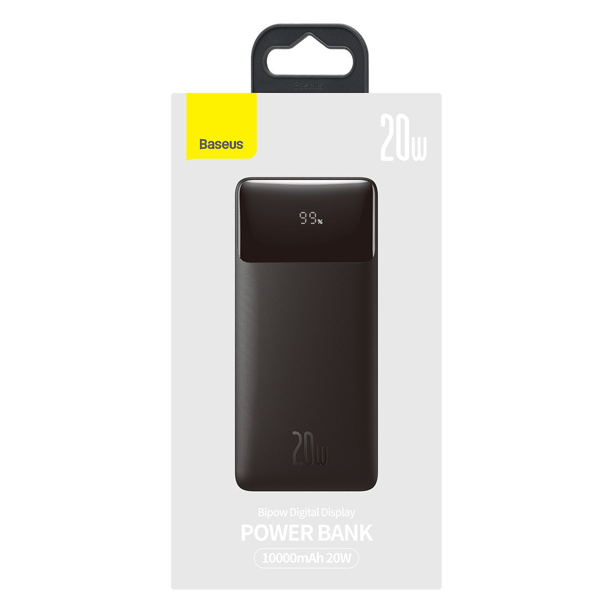 Akku Baseus Bipow 10000 mAh 20W, Schwarz