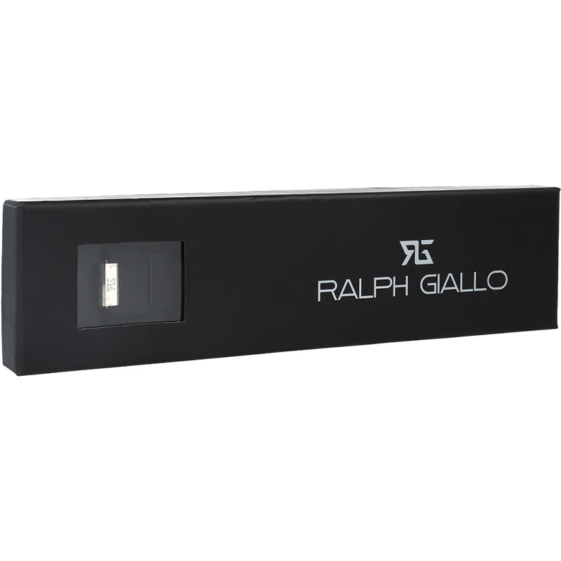 Ralph Giallo Silikonarmband für Apple Watch 45/44 mm, Schwarz mit Silberner Schließe