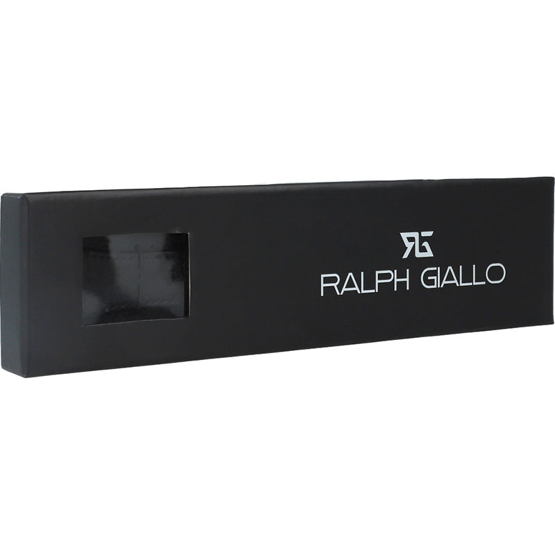 Ralph Giallo Lederarmband für Apple Watch 45/44 mm, Schwarz mit Schwarzer Schließe