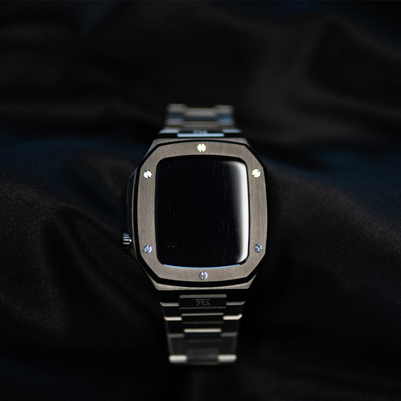Armband Ralph Giallo für Apple Watch 45/44 mm, Silber