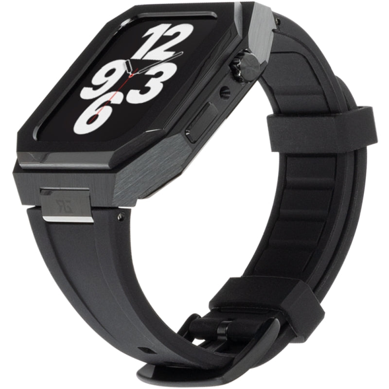Schutzhülle Ralph Giallo Taro mit Armband für Apple Watch 45 mm, Schwarz