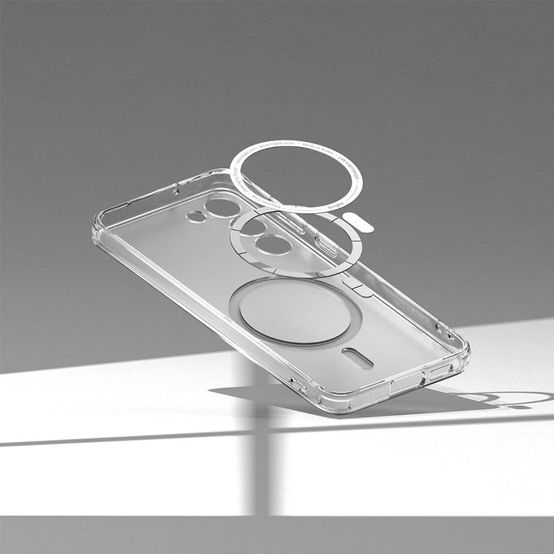 Schutzhülle Ringke Fusion Magnetic MagSafe für Galaxy S23 Plus, Transparent-Matt