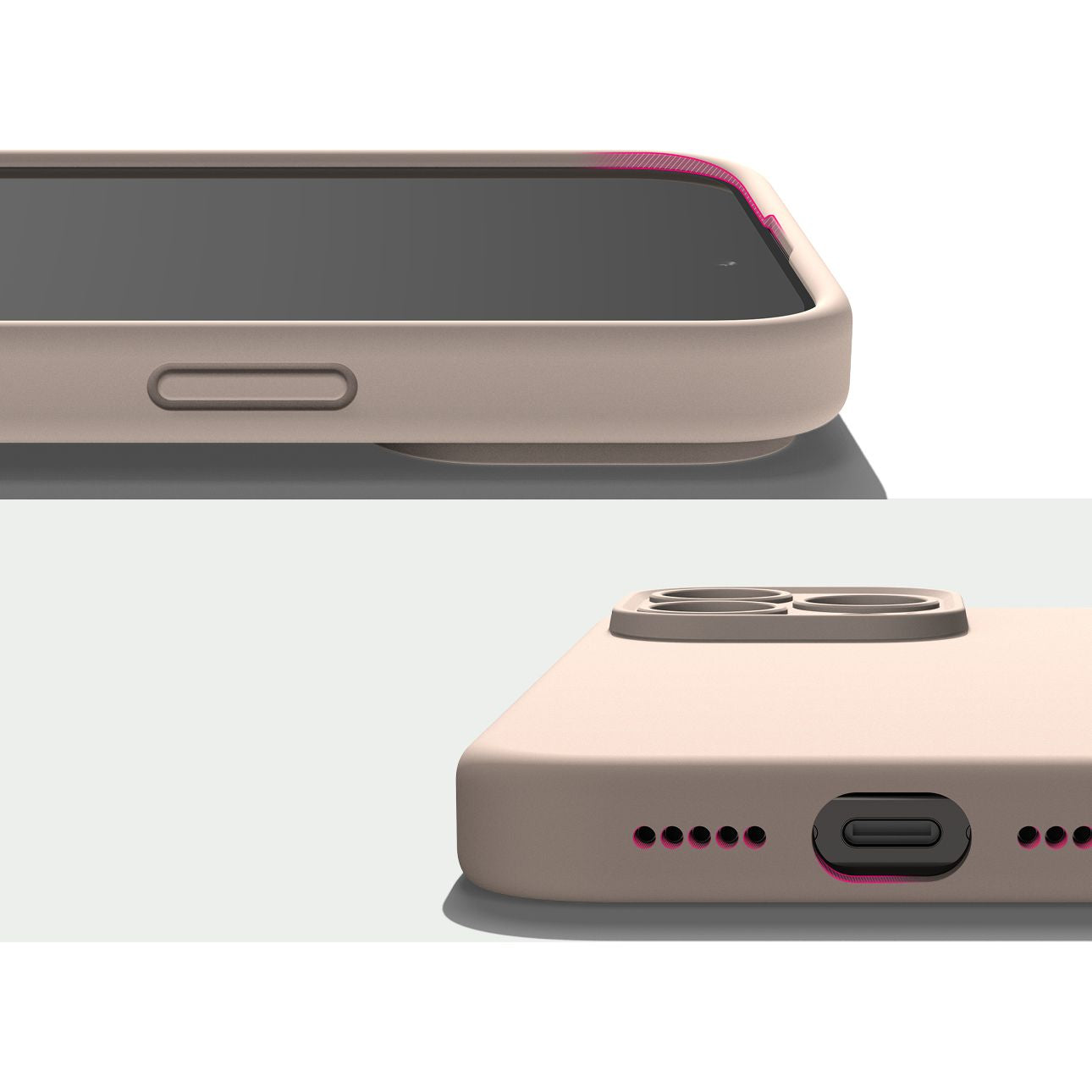 Schutzhülle Ringke Sllicone Magnetic MagSafe für Apple iPhone 15 Pro, Rosa