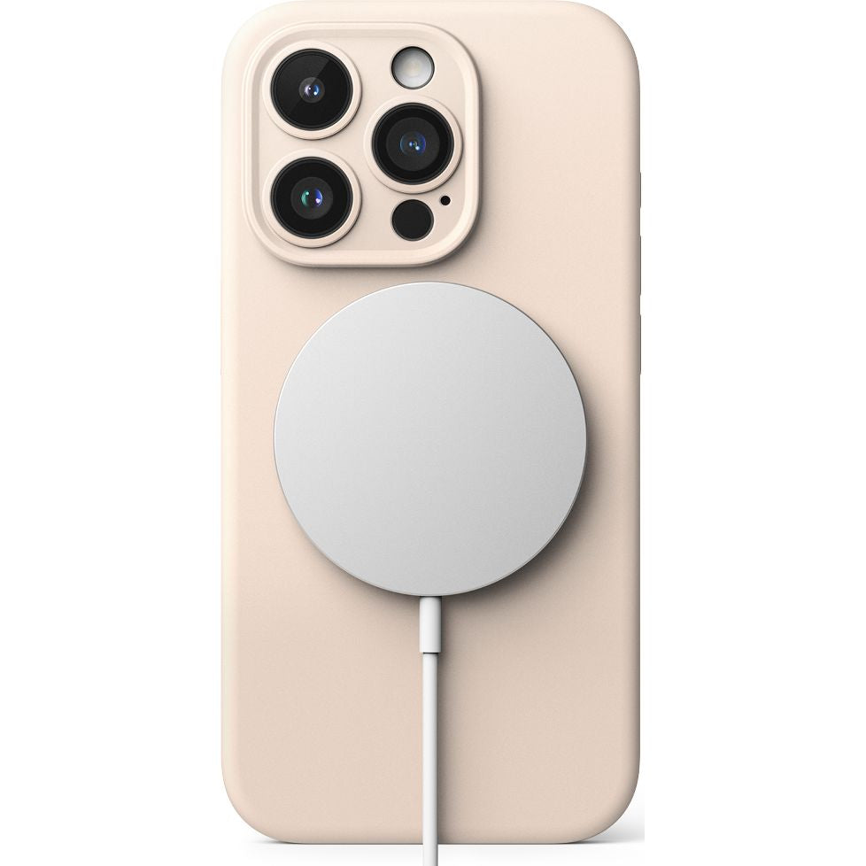 Schutzhülle Ringke Sllicone Magnetic MagSafe für Apple iPhone 15 Pro, Rosa
