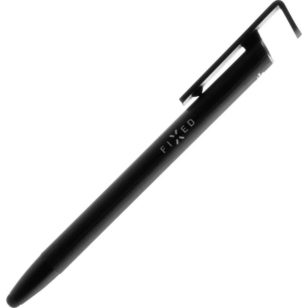 Stylus-Stift FIXED 3in1 für Touchscreen-Geräte, Schwarz