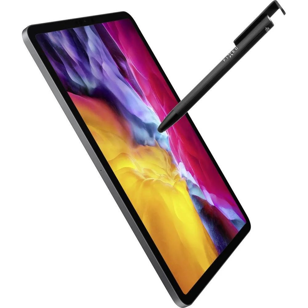 Stylus-Stift FIXED 3in1 für Touchscreen-Geräte, Schwarz