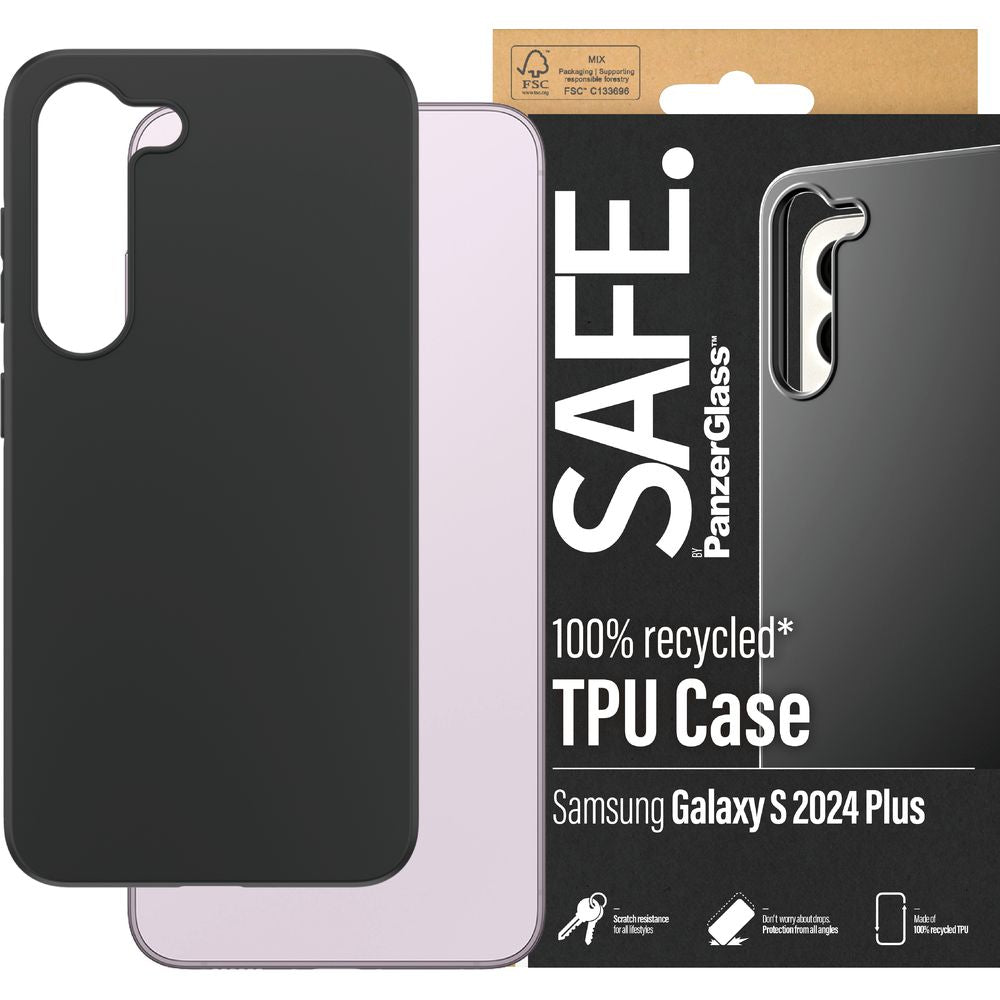 Schutzhülle für Galaxy S24 Plus, PanzerGlass SAFE TPU Case Schwarz