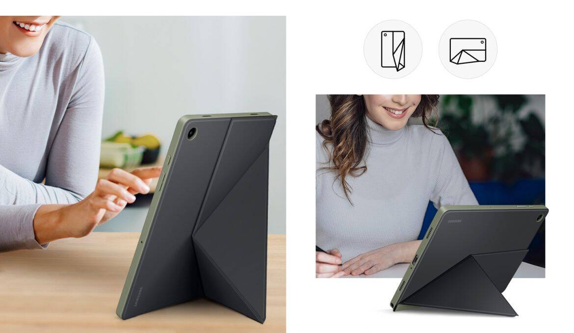 Schutzhülle mit Klappe für Galaxy Tab A9, Samsung Book Cover, Schwarz