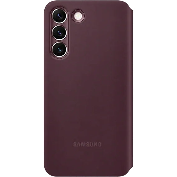 Schutzhülle Samsung Smart Clear View Cover für Galaxy S22 Plus, Dunkelrot
