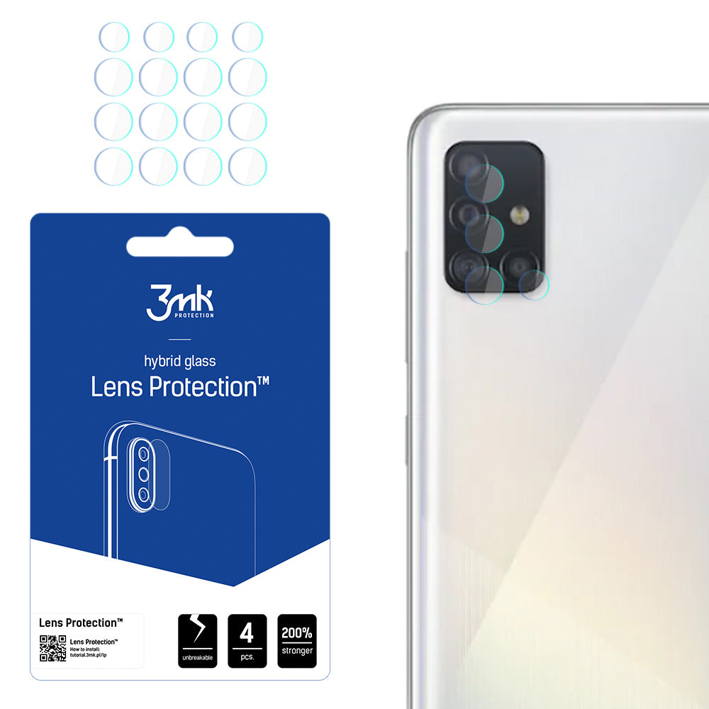 Hybridglas für die Kamera 3mk Hybrid Glass Lens Protection Galaxy A52s 5G, A52 4G/5G