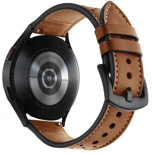 Lederarmband für Galaxy Watch 6/5 Pro/5/4/3, Tech-Protect Leather, Braun