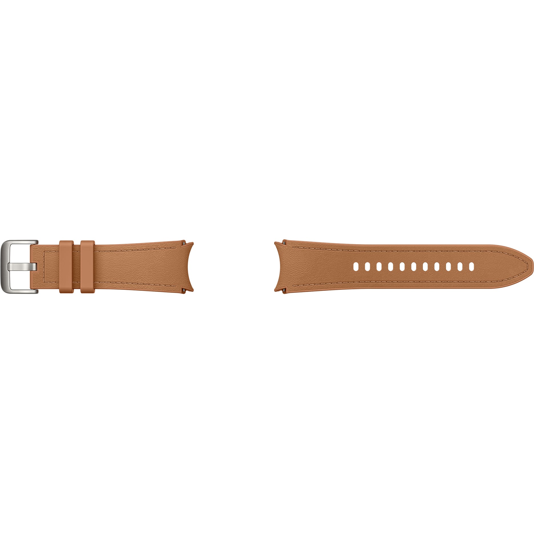 Armband für Galaxy Watch 6/5 Pro/5/4/3, Samsung Hybrid Eco-Leather Band 20mm S/M, Hellbraun