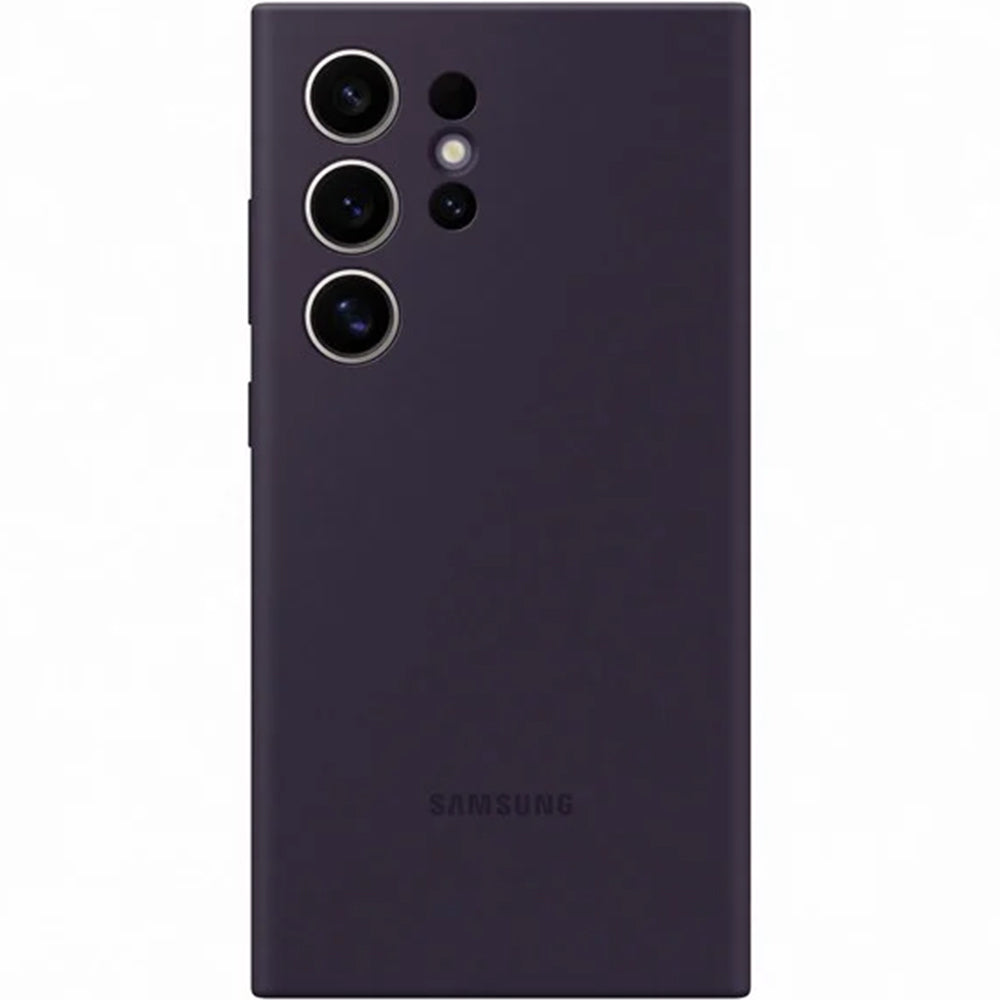 Schutzhülle für Galaxy S24 Ultra, Samsung Silicone Cover, Dunkelviolett