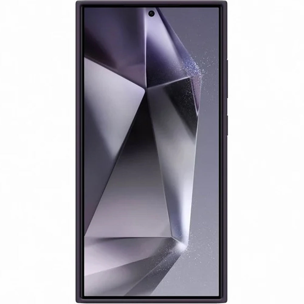 Schutzhülle für Galaxy S24 Ultra, Samsung Silicone Cover, Dunkelviolett