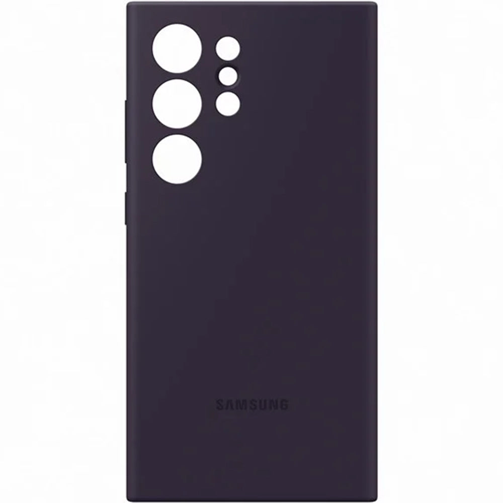 Schutzhülle für Galaxy S24 Ultra, Samsung Silicone Cover, Dunkelviolett