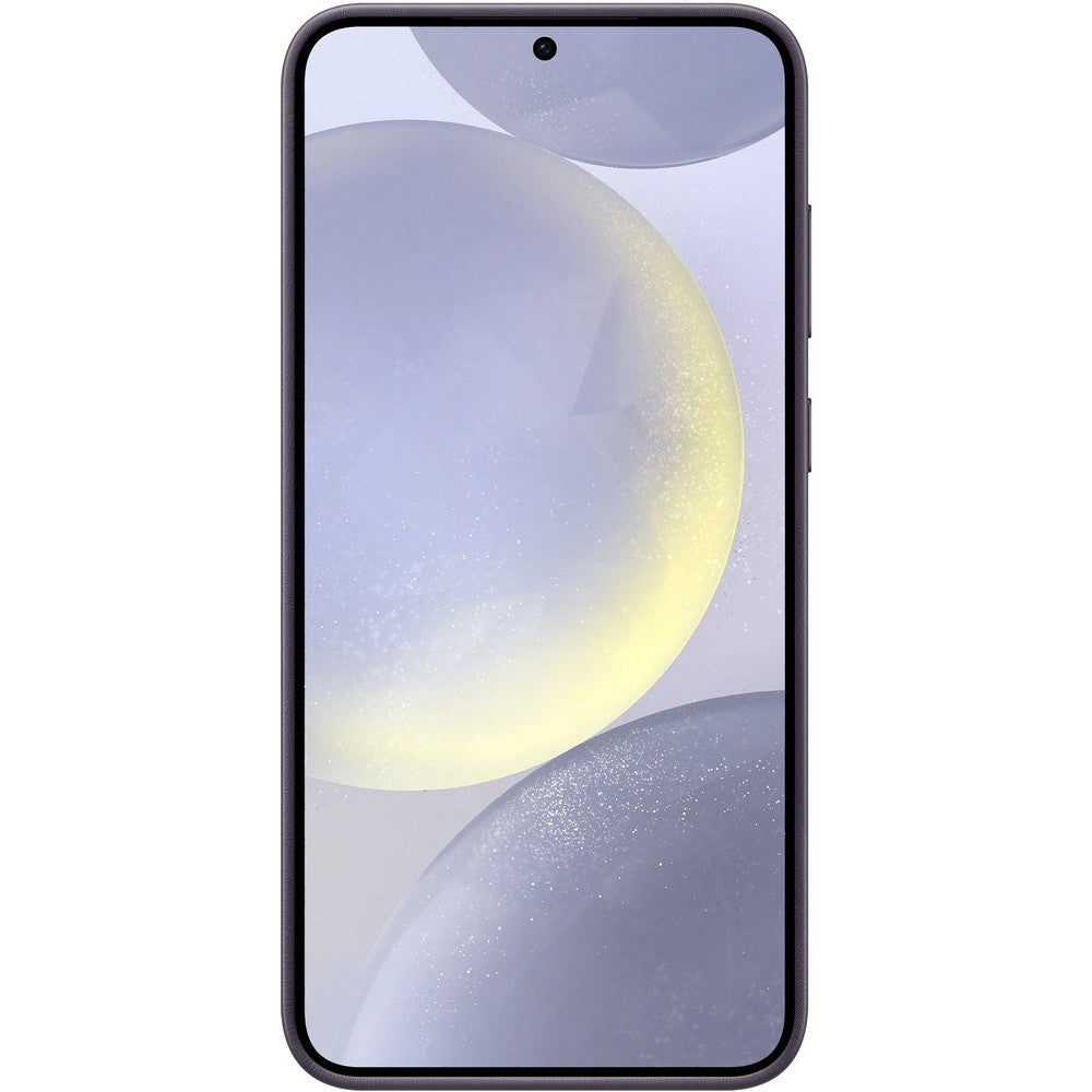 Schutzhülle für Galaxy S24 Plus, Samsung Vegan Leather Cover, Dunkelviolett