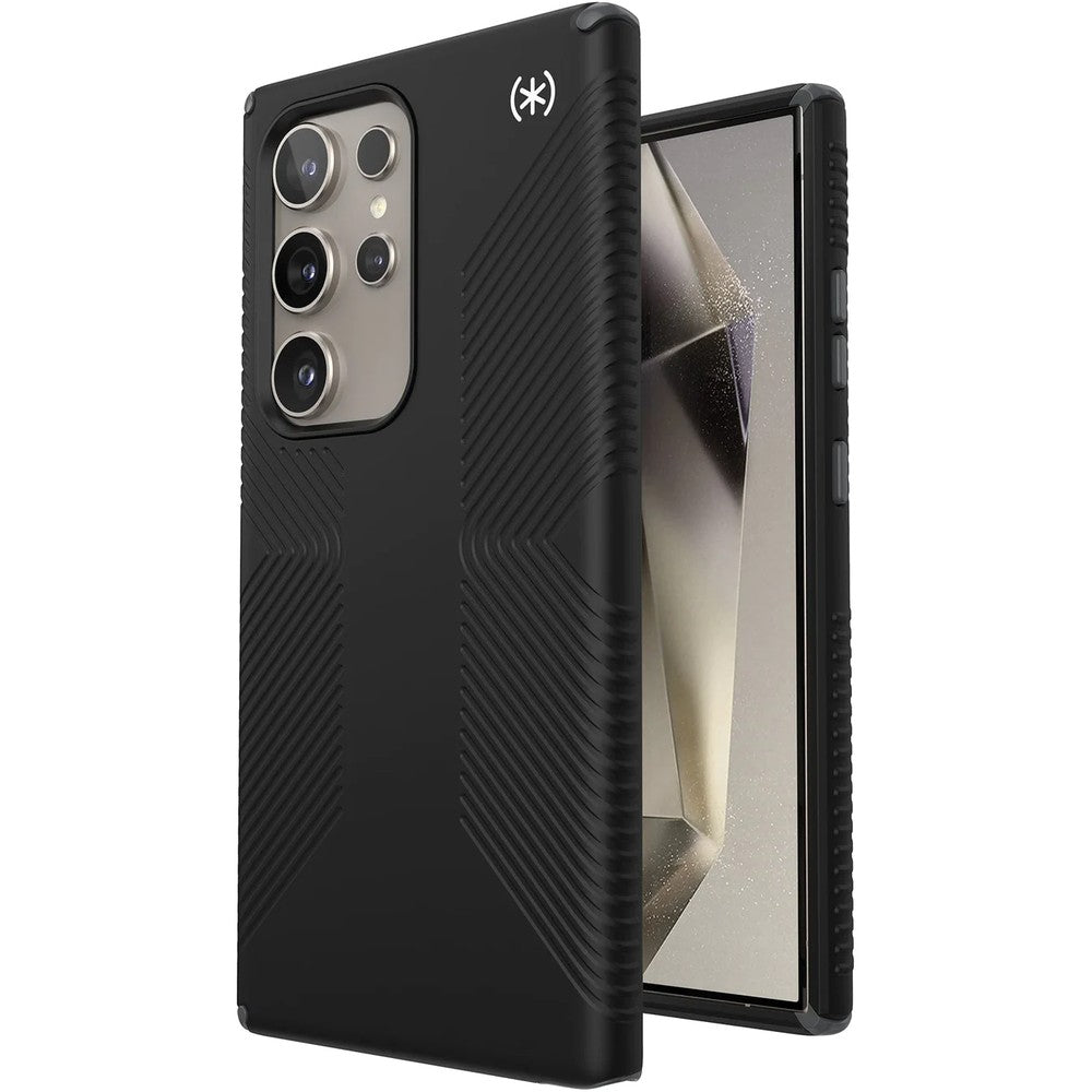 Schutzhülle Speck Presidio2 Grip für Galaxy S24 Ultra, Schwarz und Grau