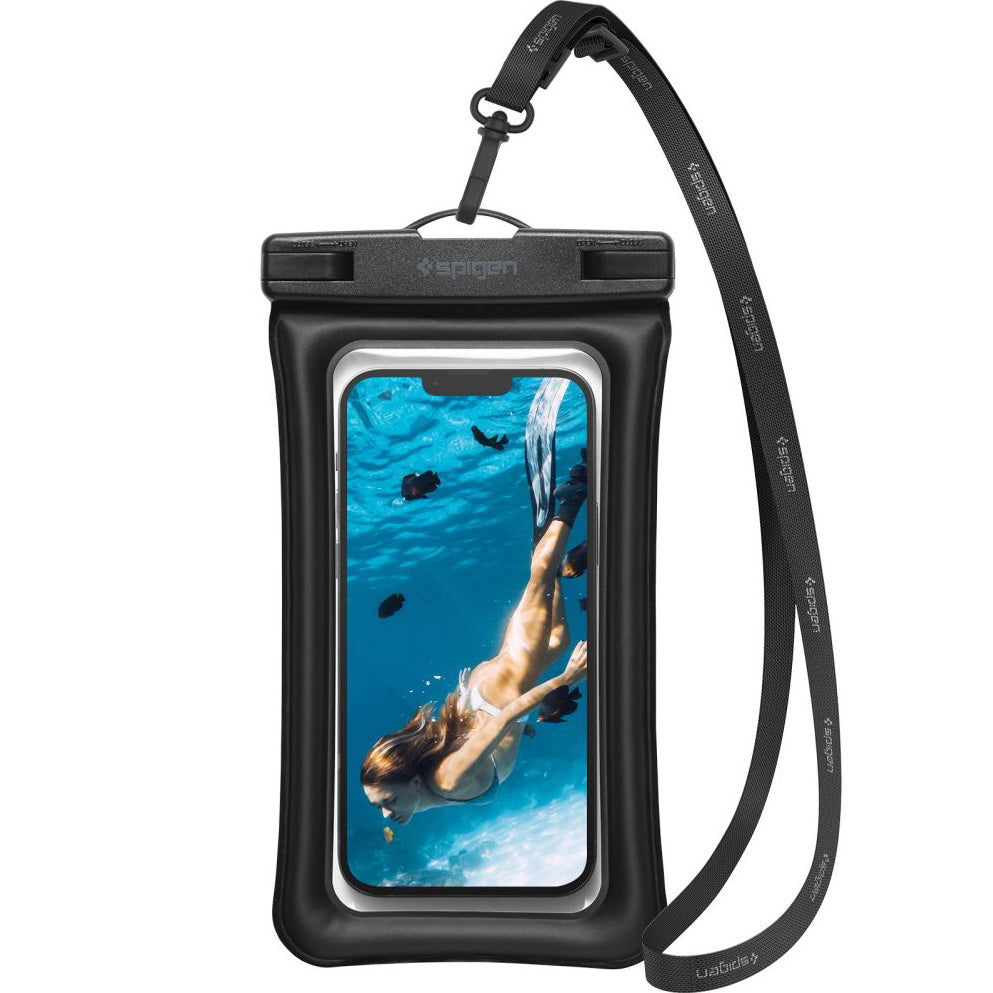 Wasserdichte Schutzhülle Spigen A610 Waterproof Float 1-Pack, Schwarz