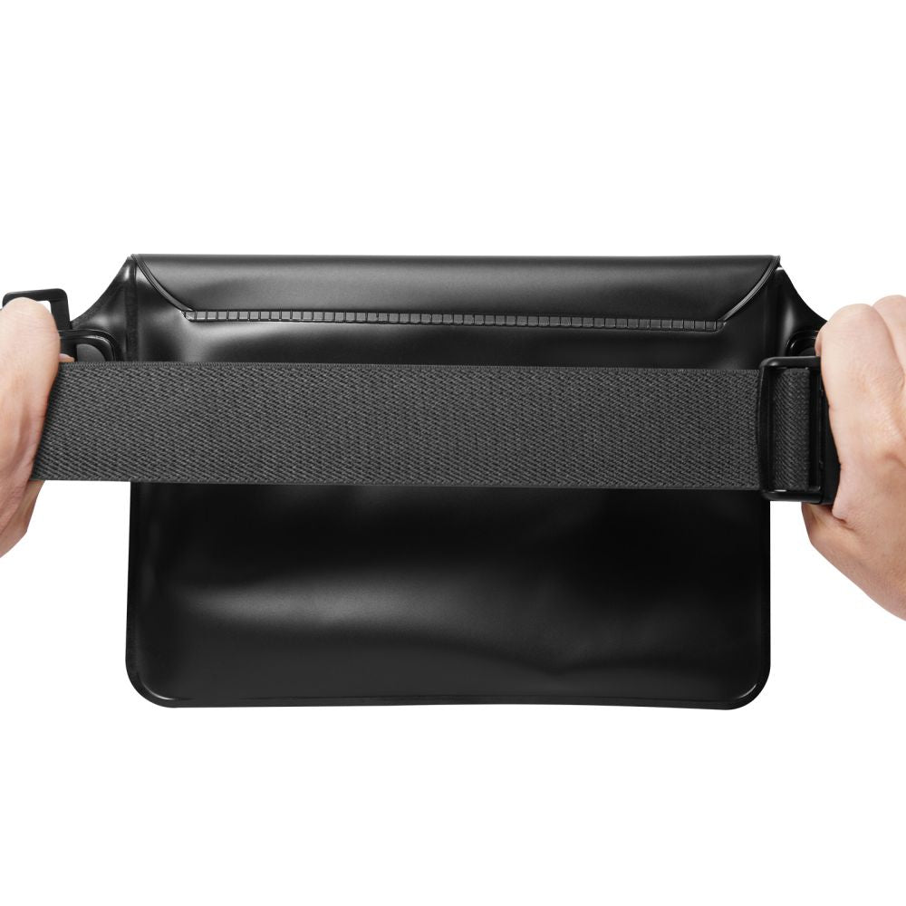 Wasserdichte Tasche Spigen Aqua Shield A620 Universal IPX8 2-Pack, Schwarz und Rauchfarben