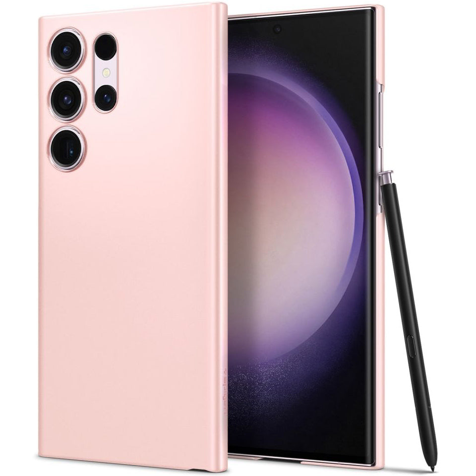 Schutzhülle Spigen Air Skin für Galaxy S23 Ultra, Rosa