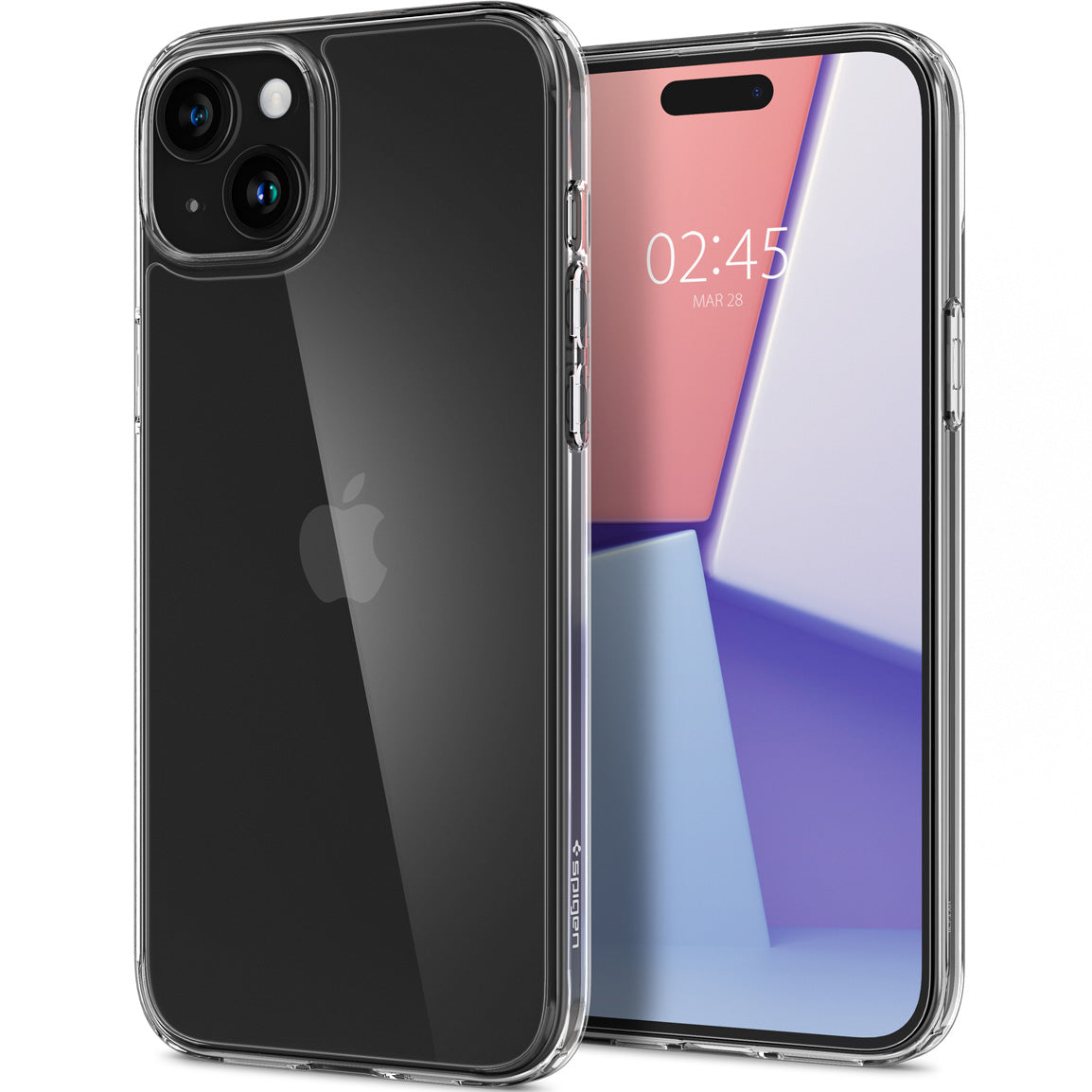 Schutzhülle Spigen Air Skin Hybrid für Apple iPhone 15, Transparent