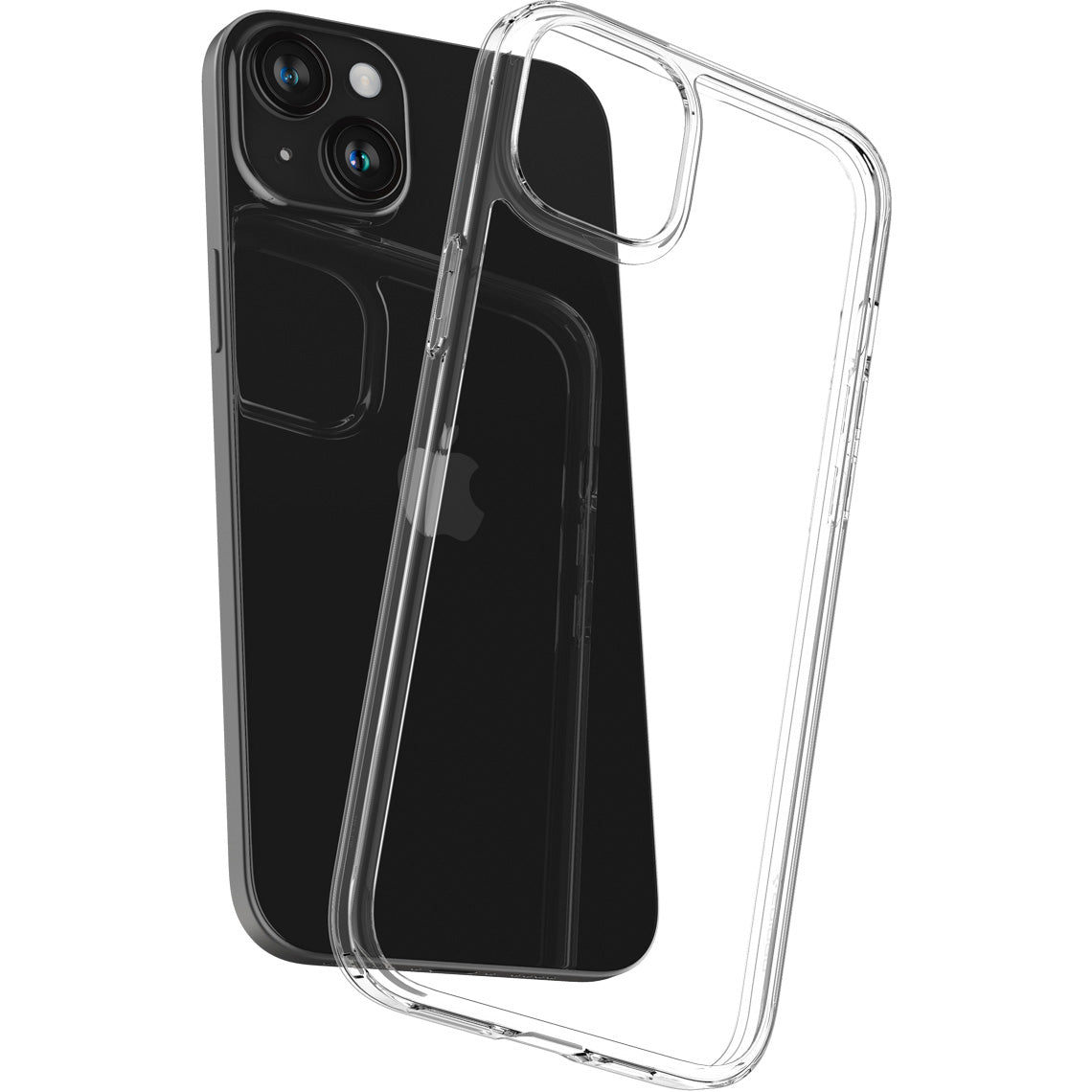 Schutzhülle Spigen Air Skin Hybrid für Apple iPhone 15, Transparent