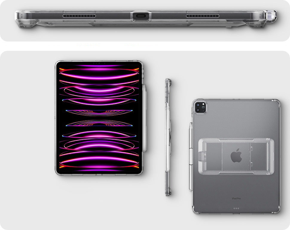 Schutzhülle Spigen Air Skin Hybrid S für iPad Pro 12.9 2022/2021, Transparent