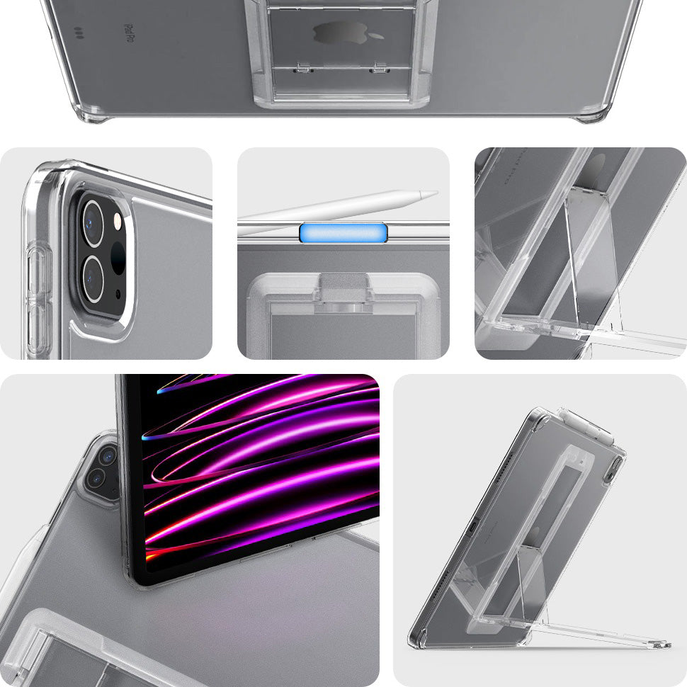 Schutzhülle Spigen Air Skin Hybrid S für iPad Pro 12.9 2022/2021, Transparent