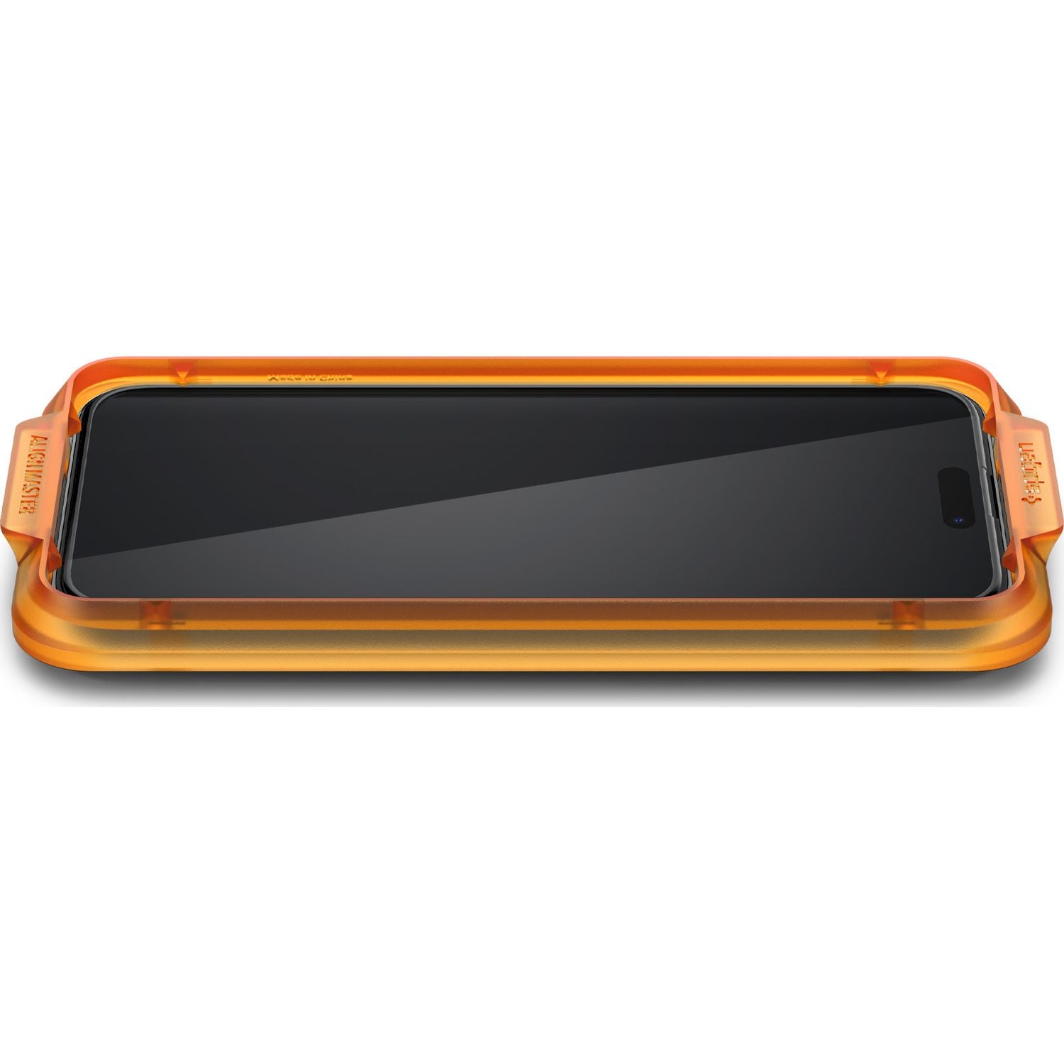 Glas für die Schutzhülle Spigen Glas.tR FC AM 2-Pack für iPhone 15, mit schwarzem Rahmen