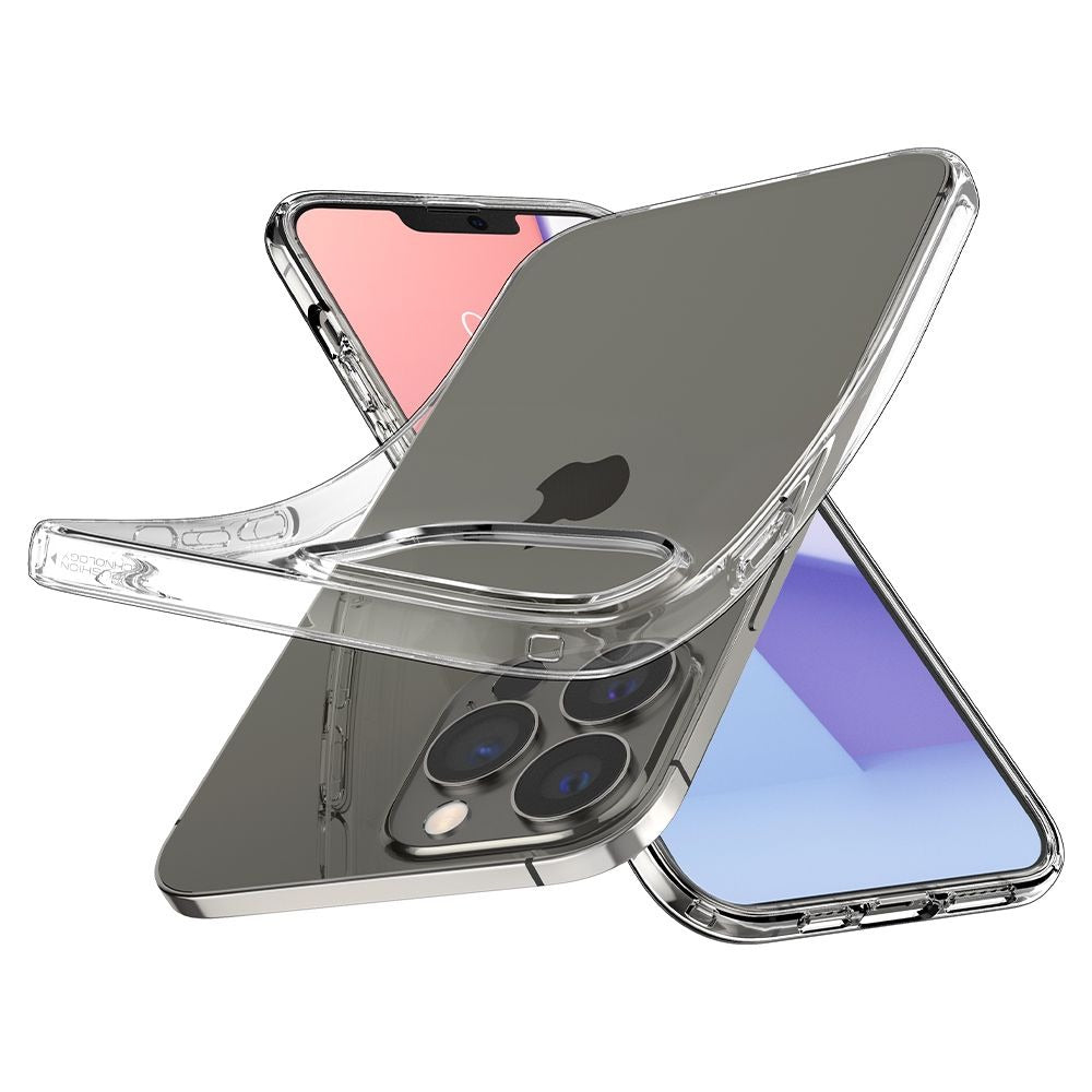 Schutzhülle Spigen Crystal Flex für iPhone 13 Pro, Transparent