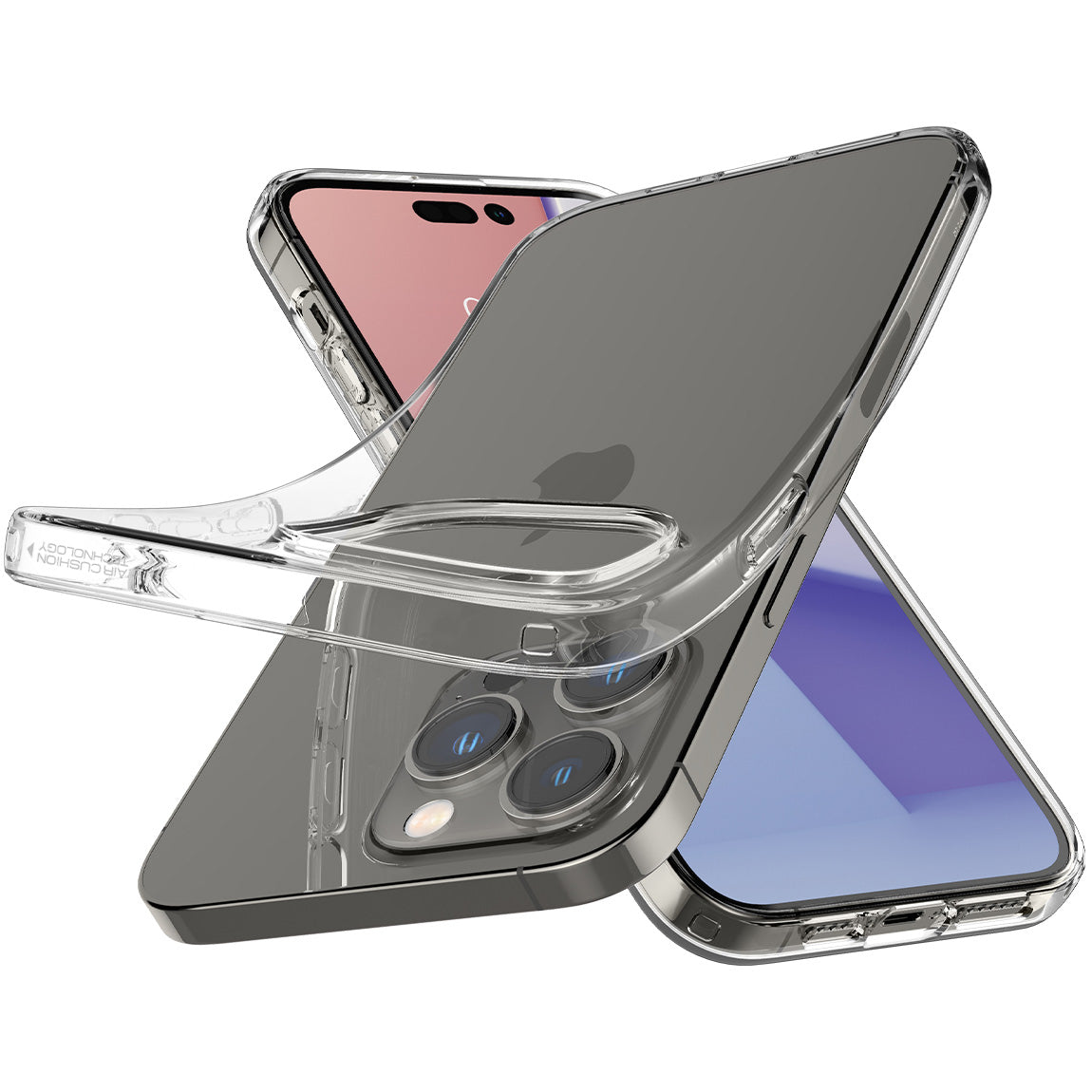 Schutzhülle Spigen Crystal Flex für iPhone 14 Pro Max, Transparent