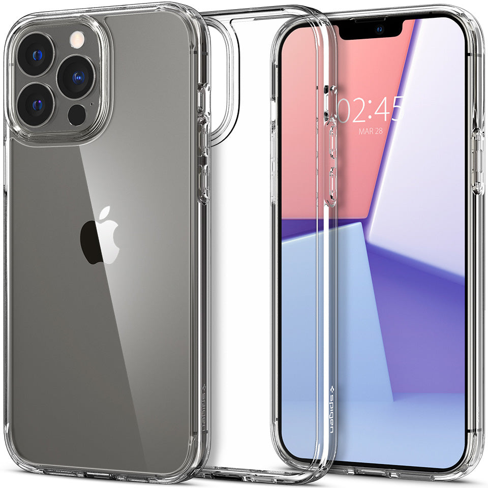 Schutzhülle Spigen Crystal Hybrid für iPhone 13 Pro Max, Transparent