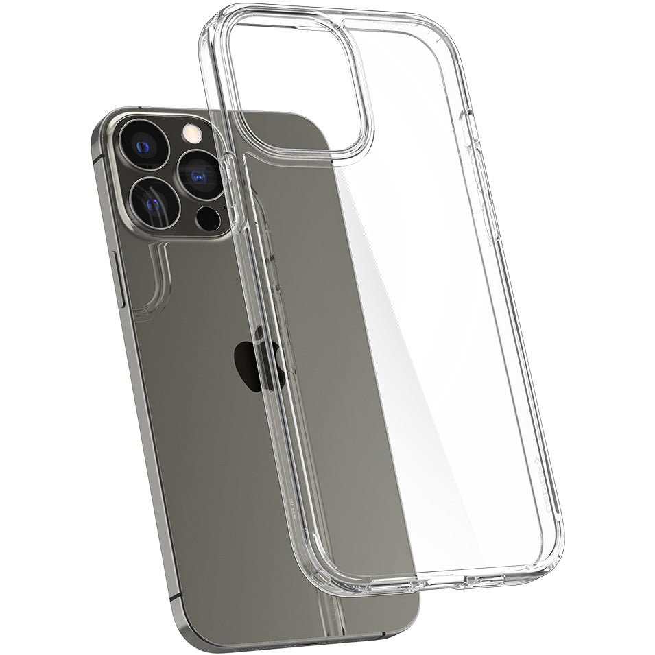 Schutzhülle Spigen Crystal Hybrid für iPhone 13 Pro Max, Transparent