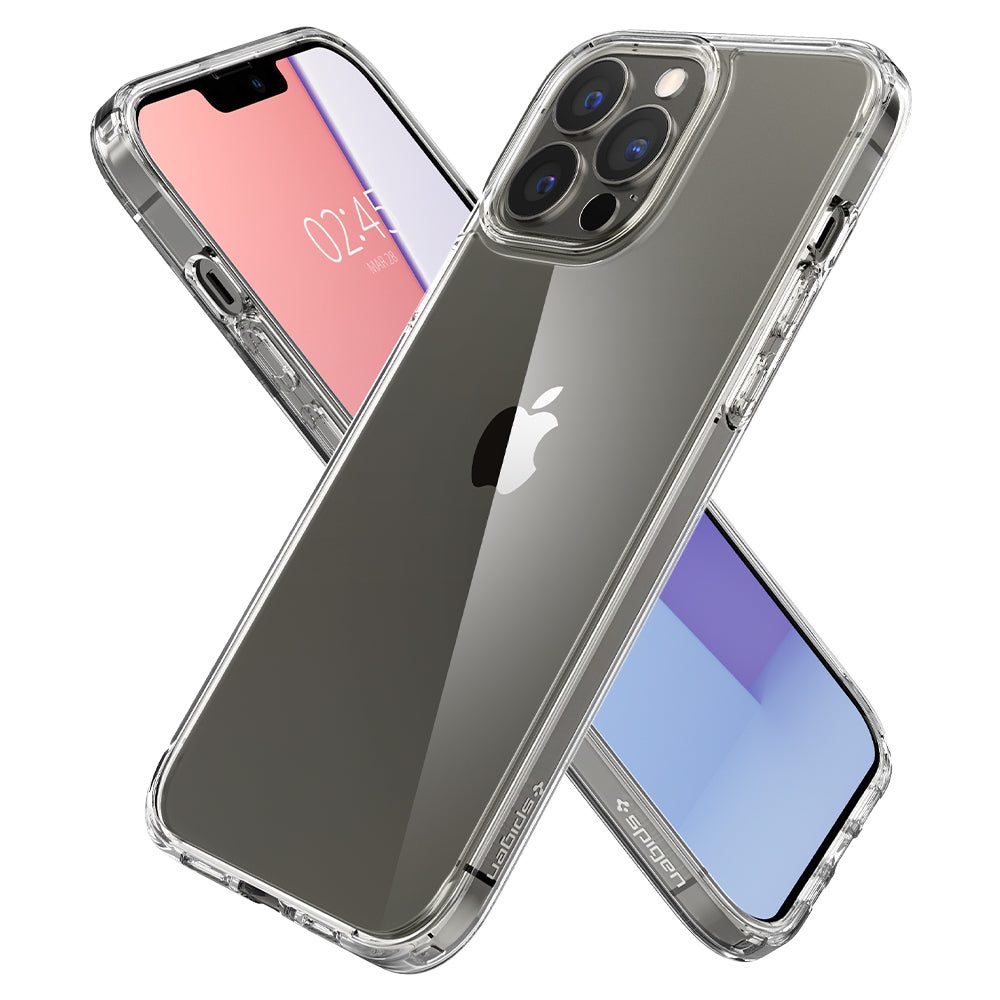 Schutzhülle Spigen Crystal Hybrid für iPhone 13 Pro Max, Transparent