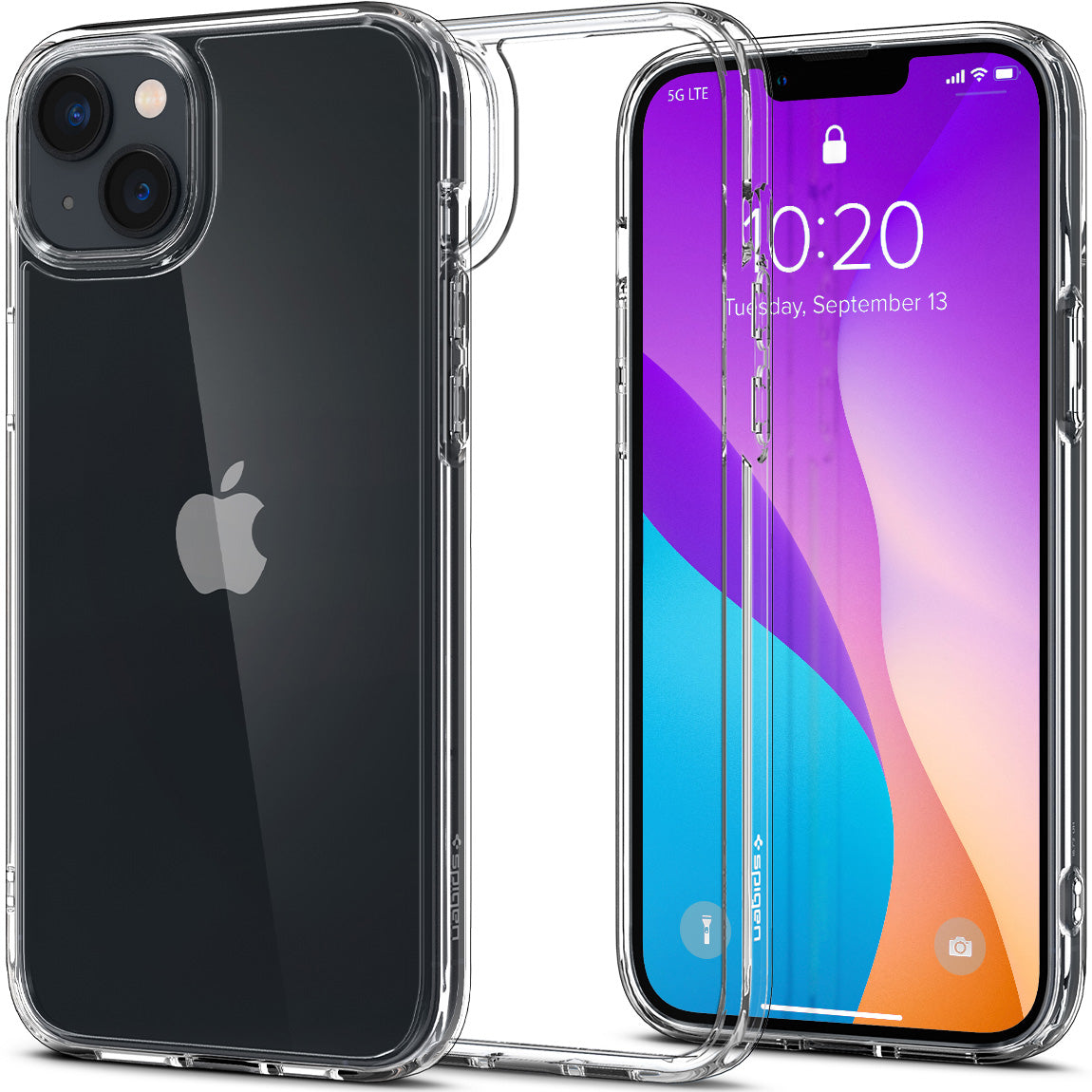 Schutzhülle Spigen Crystal Hybrid für iPhone 14, Transparent