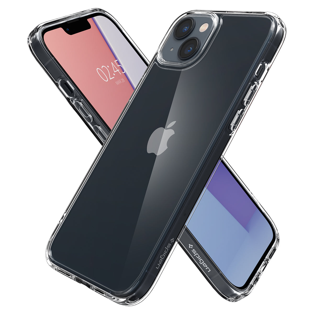 Schutzhülle Spigen Crystal Hybrid für iPhone 14, Transparent