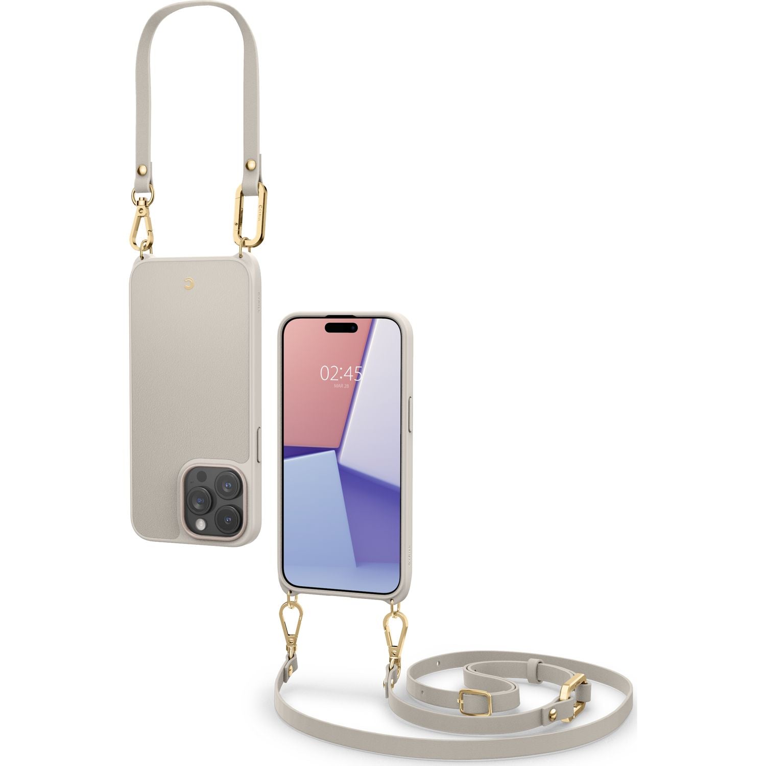 Handyhülle für Apple iPhone 15 Pro Max, Spigen Cyrill Classic Charm Mag mit MagSafe, Beige