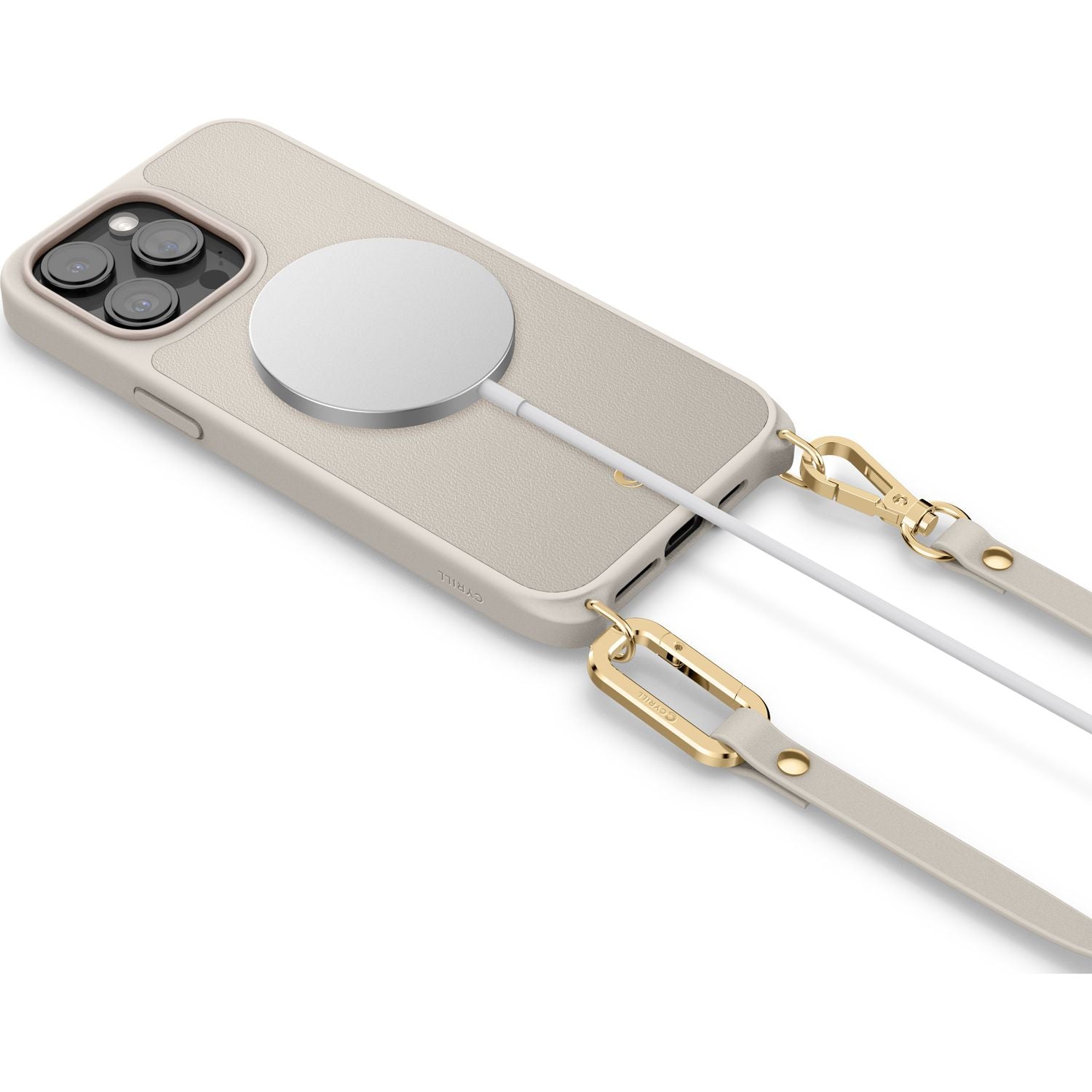 Handyhülle für Apple iPhone 15 Pro Max, Spigen Cyrill Classic Charm Mag mit MagSafe, Beige