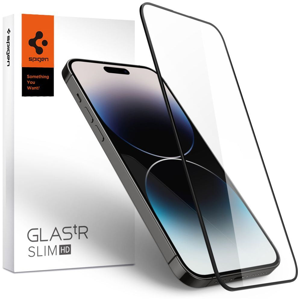 Glas für die Schutzhülle Spigen Glas.tR Slim FC 1-Pack für iPhone 14 Pro