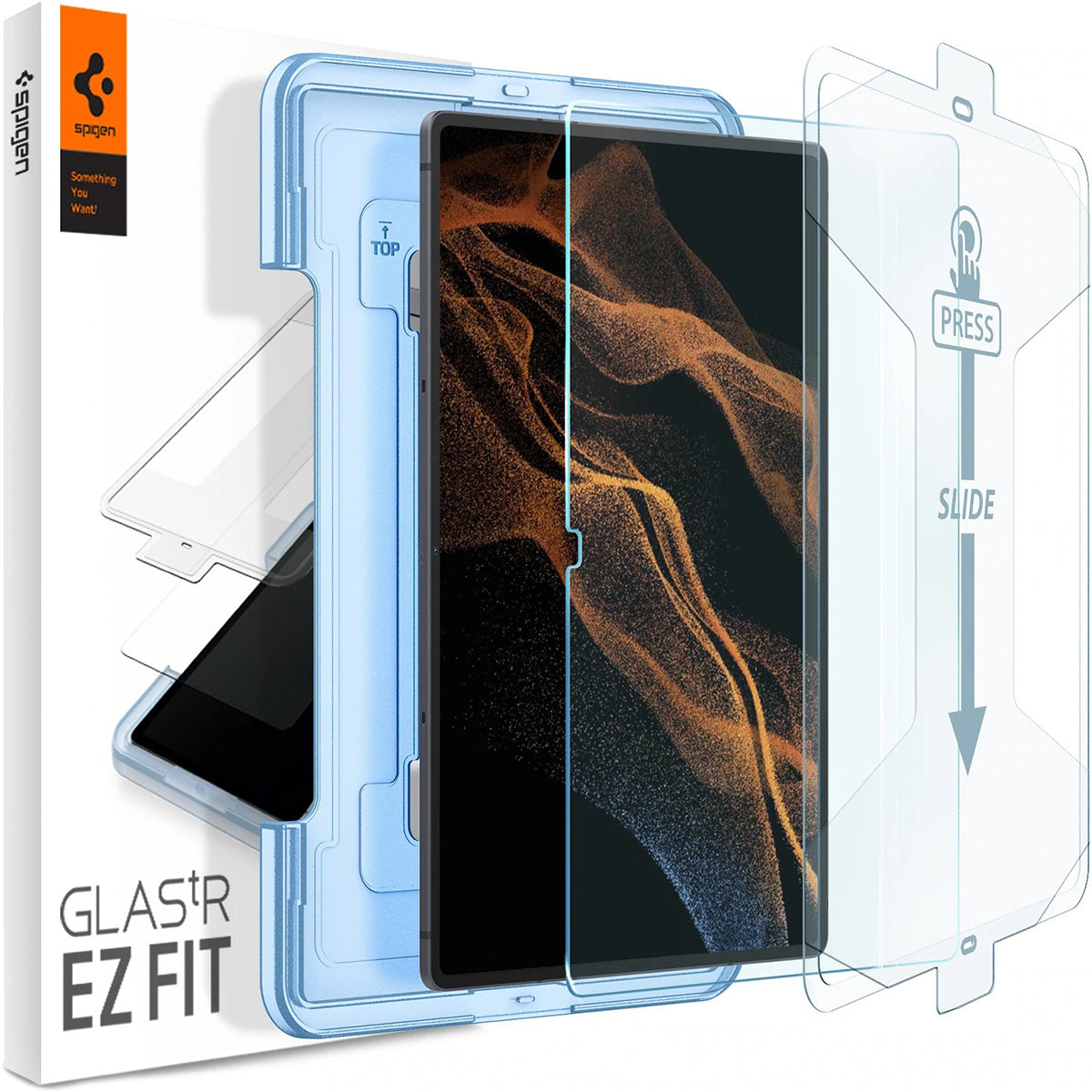 Glas für die Schutzhülle Spigen Glas.tR EZ Fit 1-Pack Galaxy Tab S8 Ultra