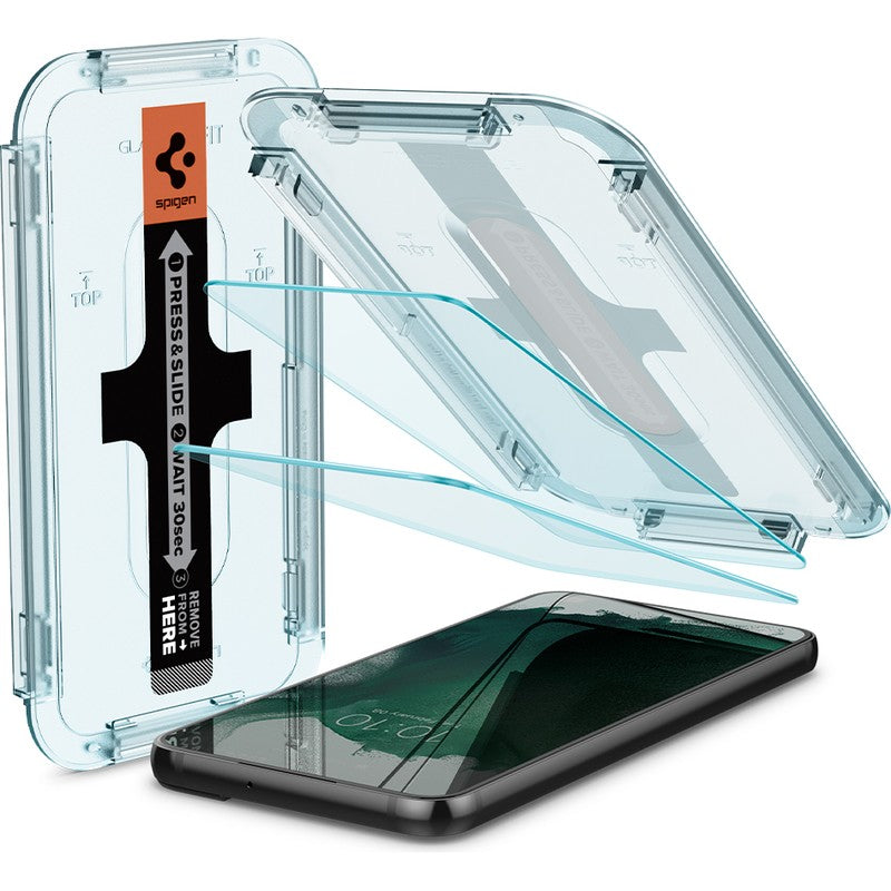 Glas für die Schutzhülle Spigen Glas.tr EZ Fit 2-Pack Galaxy S22 Plus