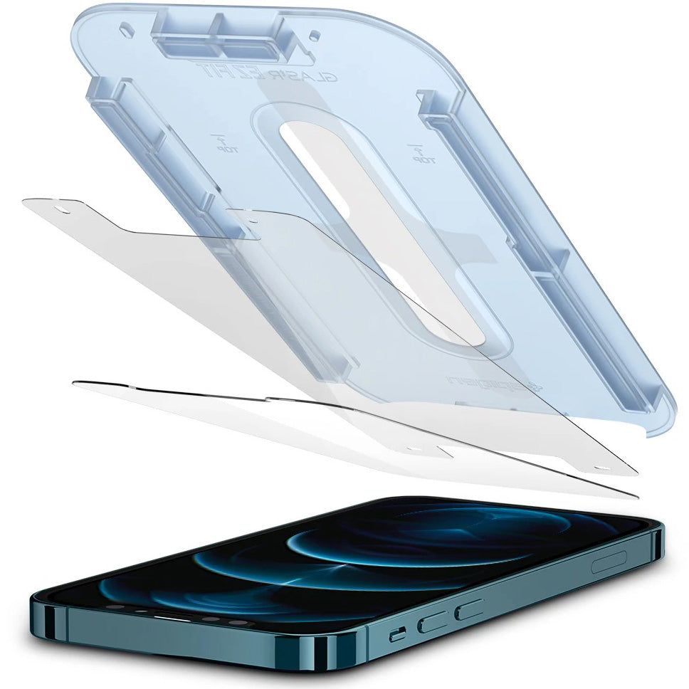 Glas für die Schutzhülle Spigen Glas.tR EZ Fit 2-Pack iPhone 12 Pro Max