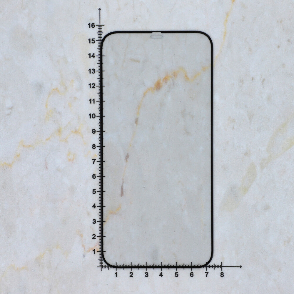 Glas für die Schutzhülle Spigen Glas.tR Slim FC AM 2-Pack iPhone 12 Pro Max schwarzer Rahmen