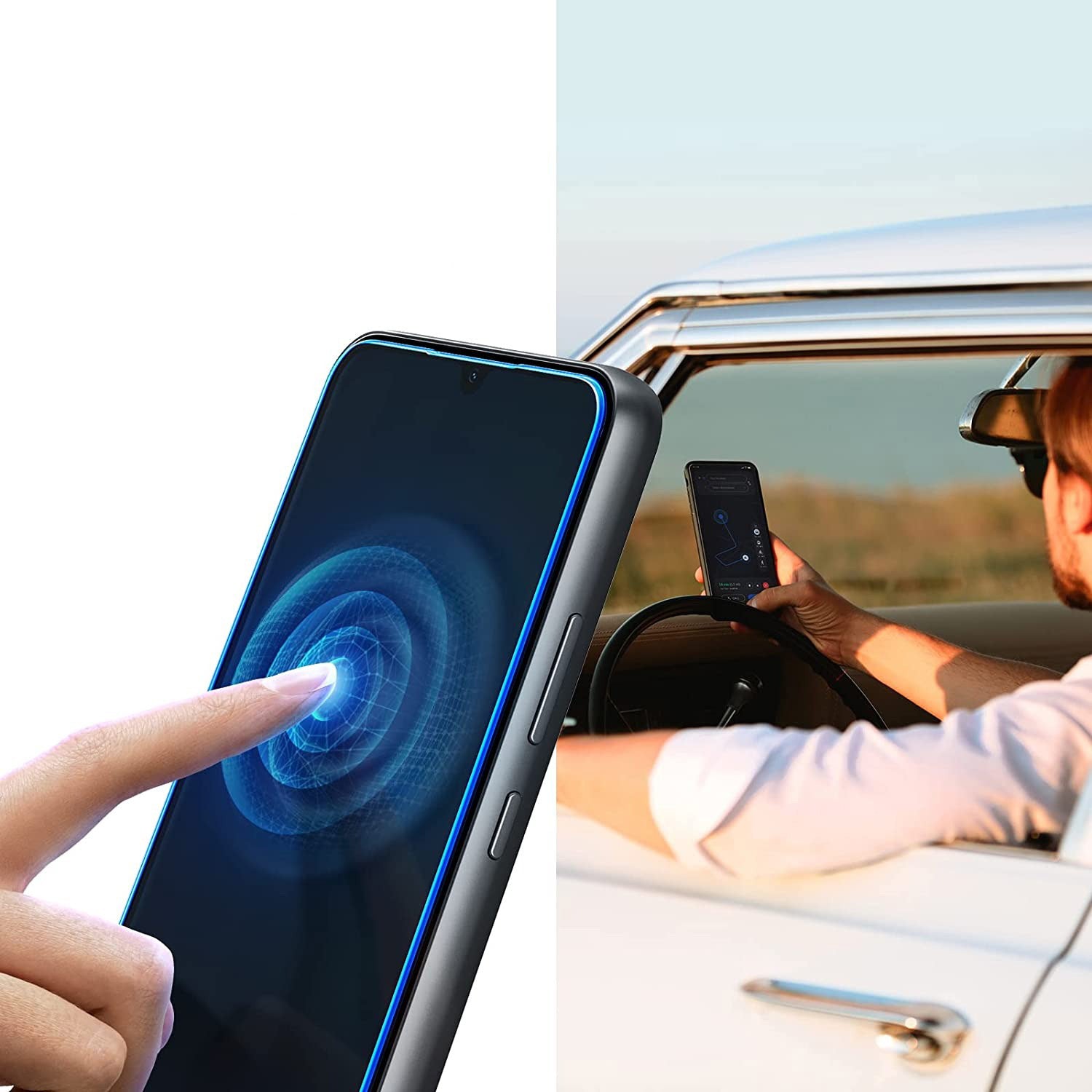 Glas für die Schutzhülle Spigen Glas.tR Slim 2-Pack für Galaxy A34 5G